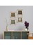 Stone Yaşam Çiçeği, Sri Yantra Çerçeveli Taş Duvar Tablosu 4’lü Set - Dekoratif Modern Sanat, Ev ve Ofis Dekoru |TK4-567| 1