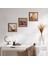 Soteria Mozaiği, Kelebekli Çiçek, Nar Taş Duvar Tablosu Ahşap Çerçeveli Duvar Dekoru 3 Parça Tablo Seti Wall Art W3-1221 1