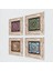 Mandala Taş Duvar Tablosu Çerçeveli Duvar Dekoru 4 Parça Tablo Seti Wall Art T4-1083 2
