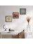 Yaşam Çiçeği, Hayat Ağacı, Nar Taş Duvar Tablosu Ahşap Çerçeveli Duvar Dekoru 3 Parça Tablo Seti Wall Art W3-934 1