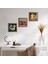 İki Müzisyen Kız Tablosu, Şahmeran, Nar Taş Duvar Tablosu Ahşap Çerçeveli Duvar Dekoru 3 Parça Tablo Seti Wall Art W3-961 1