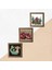 İstanbul Ayasofya, Şahmeran, Nar Ahşap Çerçeveli Taş Duvar Tablosu 3’lü Set – 25x25 cm Dekoratif Modern Sanat – Ev ve Ofis Dekoru |W3-978| 5