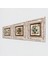 Stone Fas Desenli Vintage Çerçeveli Taş Duvar Tablosu 3’lü Set - Dekoratif Modern Sanat, Ev ve Ofis Dekoru |TK3-199| 2