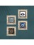 Nazar, Mandala, Sri Yantra Taş Duvar Tablosu Çerçeveli Duvar Dekoru 4 Parça Tablo Seti Wall Art T4-1632 4