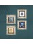Nazar, Mandala, Vintage Çiçek Taş Duvar Tablosu Çerçeveli Duvar Dekoru 4 Parça Tablo Seti Wall Art T4-1644 4