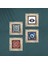 Nazar, Mandala Taş Duvar Tablosu Çerçeveli Duvar Dekoru 4 Parça Tablo Seti Wall Art T4-1652 4