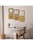 İslami Taş Duvar Tablosu Ahşap Çerçeveli Duvar Dekoru 6 Parça Tablo Seti Wall Art W6-61 1