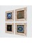 Yaşam Çiçeği, Nazar, Hayat Ağacı Taş Duvar Tablosu Çerçeveli Duvar Dekoru 4 Parça Tablo Seti Wall Art T4-1263 2
