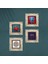 Hayat Ağacı, Fil, Yaşam Çiçeği, Nar Taş Duvar Tablosu Çerçeveli Duvar Dekoru 4 Parça Tablo Seti Wall Art T4-1277 4