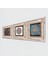 Stone Yaşam Çiçeği Çerçeveli Taş Duvar Tablosu 3’lü Set - Dekoratif Modern Sanat, Ev ve Ofis Dekoru |TK3-135| 2