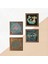 Nazar, Yaşam Çiçeği, Şahmeran Taş Duvar Tablosu Ahşap Çerçeveli Duvar Dekoru 4 Parça Tablo Seti Wall Art W4-483 5