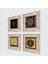 Sri Yantra, Hayat Ağacı, Nazar, Gustav Klimt Hayat Ağacı Çerçeveli Taş Duvar Tablosu 4’lü Set - Dekoratif Modern Sanat, Ev ve Ofis Dekoru |TK4-734| 2