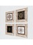 Yaşam Çiçeği, Sri Yantra, Hayat Ağacı Taş Duvar Tablosu Çerçeveli Duvar Dekoru 4 Parça Tablo Seti Wall Art T4-735 2