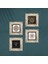 Yaşam Çiçeği, Sri Yantra, Hayat Ağacı Taş Duvar Tablosu Çerçeveli Duvar Dekoru 4 Parça Tablo Seti Wall Art T4-735 4