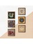 Lotus Çiçeği, Yaşam Çiçeği, Nazar, Şahmeran, Hayat Ağacı, Nar Taş Duvar Tablosu Ahşap Çerçeveli Duvar Dekoru 6 Parça Tablo Seti Wall Art W6-70 5