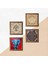 Fil, Lotus Çiçeği, Yaşam Çiçeği, Hayat Ağacı Taş Duvar Tablosu Ahşap Çerçeveli Duvar Dekoru 4 Parça Tablo Seti Wall Art W4-818 5