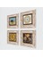 Semazen, Şems Suresi, Kabe-i Muazzama, Mührü Şerif Taş Duvar Tablosu Çerçeveli Duvar Dekoru 4 Parça Tablo Seti Wall Art T4-1933 2