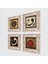 Vav, Nazar, Bereket Duası Taş Duvar Tablosu Çerçeveli Duvar Dekoru 4 Parça Tablo Seti Wall Art T4-196 2