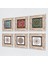 Mandala, Yaşam Çiçeği, Sri Yantra Taş Duvar Tablosu Çerçeveli Duvar Dekoru 6 Parça Tablo Seti Wall Art T6-38 2