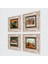 Van Gogh, Leonardo da Vinci, Çığlık, Yerli Kadınlar Taş Duvar Tablosu Çerçeveli Duvar Dekoru 4 Parça Tablo Seti Wall Art T4-1751 2