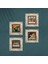 Picasso, Leonardo da Vinci, Çığlık, Yerli Kadınlar Taş Duvar Tablosu Çerçeveli Duvar Dekoru 4 Parça Tablo Seti Wall Art T4-1760 4