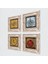 La İlahe İllallah, Ayet-el Kürsi, Mührü Şerif, Bereket Duası Taş Duvar Tablosu Çerçeveli Duvar Dekoru 4 Parça Tablo Seti Wall Art T4-1961 2