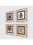Hayat Ağacı, Nar, Nar Ağacı, Fatma Ana Eli (Hamsa) Taş Duvar Tablosu Çerçeveli Duvar Dekoru 4 Parça Tablo Seti Wall Art T4-107 2