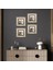 Stone Kahve Çerçeveli Taş Duvar Tablosu 4’lü Set - Dekoratif Modern Sanat, Ev ve Ofis Dekoru |TK4-1081| 1
