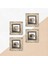 Stone Kahve Çerçeveli Taş Duvar Tablosu 4’lü Set - Dekoratif Modern Sanat, Ev ve Ofis Dekoru |TK4-1081| 5