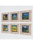 Van Gogh Taş Duvar Tablosu Çerçeveli Duvar Dekoru 6 Parça Tablo Seti Wall Art T6-79 2