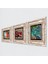 Van Gogh İrisler, Kaplumbağa Terbiyecisi, Nar Taş Duvar Tablosu Çerçeveli Duvar Dekoru 3 Parça Tablo Seti Wall Art T3-1530 2