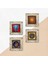 Stone Fil, Tavus Kuşu, Sri Yantra, Nazar Çerçeveli Taş Duvar Tablosu 4’lü Set - Dekoratif Modern Sanat, Ev ve Ofis Dekoru |TK4-312| 5