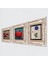Ebru Sanatı, Nar Taş Duvar Tablosu Çerçeveli Duvar Dekoru 3 Parça Tablo Seti Wall Art T3-814 2
