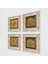 La İlahe İllallah, Bereket Duası, Esma'ül Hüsna, Mührü Şerif Taş Duvar Tablosu Çerçeveli Duvar Dekoru 4 Parça Tablo Seti Wall Art T4-1974 2