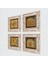 La İlahe İllallah, Nazar Duası, Esma'ül Hüsna, Mührü Şerif Taş Duvar Tablosu Çerçeveli Duvar Dekoru 4 Parça Tablo Seti Wall Art T4-1975 2