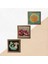 Lotus Çiçeği, Şahmeran, Nar Ahşap Çerçeveli Taş Duvar Tablosu 3’lü Set – 25x25 cm Dekoratif Modern Sanat – Ev ve Ofis Dekoru |W3-1003| 5