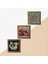 Mandala, Şahmeran, Nar Ahşap Çerçeveli Taş Duvar Tablosu 3’lü Set – 25x25 cm Dekoratif Modern Sanat – Ev ve Ofis Dekoru |W3-1012| 5