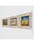 Stone Van Gogh Çerçeveli Taş Duvar Tablosu 3’lü Set - Dekoratif Modern Sanat, Ev ve Ofis Dekoru |TK3-556| 2