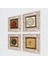 Hiç, Şems Suresi, Nazar, Bereket Duası Çerçeveli Taş Duvar Tablosu 4’lü Set - Dekoratif Modern Sanat, Ev ve Ofis Dekoru |TK4-1134| 2
