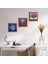 Fil, Hayat Ağacı Taş Duvar Tablosu Ahşap Çerçeveli Duvar Dekoru 3 Parça Tablo Seti Wall Art W3-341 1