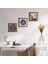 Nazar, Yaşam Çiçeği, Kelebekli Çiçek Taş Duvar Tablosu Ahşap Çerçeveli Duvar Dekoru 3 Parça Tablo Seti Wall Art W3-349 1