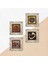 Vav, Nazar, Bereket Duası, Nar Taş Duvar Tablosu Çerçeveli Duvar Dekoru 4 Parça Tablo Seti Wall Art T4-209 5
