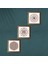 Yaşam Çiçeği, Sri Yantra Taş Duvar Tablosu Ahşap Çerçeveli Duvar Dekoru 3 Parça Tablo Seti Wall Art W3-46 3