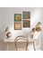Yaşam Çiçeği, Lotus Çiçeği Taş Duvar Tablosu Ahşap Çerçeveli Duvar Dekoru 4 Parça Tablo Seti Wall Art W4-676 1