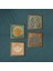 Yaşam Çiçeği, Lotus Çiçeği Taş Duvar Tablosu Ahşap Çerçeveli Duvar Dekoru 4 Parça Tablo Seti Wall Art W4-676 3
