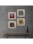 Stone Fil, Tavus Kuşu, Nazar Çerçeveli Taş Duvar Tablosu 4’lü Set - Dekoratif Modern Sanat, Ev ve Ofis Dekoru |TK4-331| 1