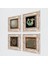 Yaşam Çiçeği, Sri Yantra, Şahmeran Taş Duvar Tablosu Çerçeveli Duvar Dekoru 4 Parça Tablo Seti Wall Art T4-551 2