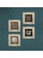 Yaşam Çiçeği, Sri Yantra, Şahmeran Taş Duvar Tablosu Çerçeveli Duvar Dekoru 4 Parça Tablo Seti Wall Art T4-551 4