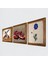 Ebru Sanatı, Semazen, Nar Taş Duvar Tablosu Ahşap Çerçeveli Duvar Dekoru 3 Parça Tablo Seti Wall Art W3-868 2