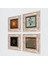 Yaşam Çiçeği, Ebru Sanatı, Sri Yantra, Hayat Ağacı Taş Duvar Tablosu Çerçeveli Duvar Dekoru 4 Parça Tablo Seti Wall Art T4-532 2